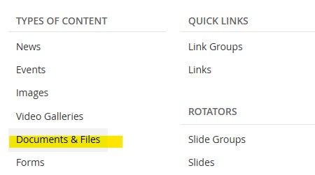 Content Documents and Files