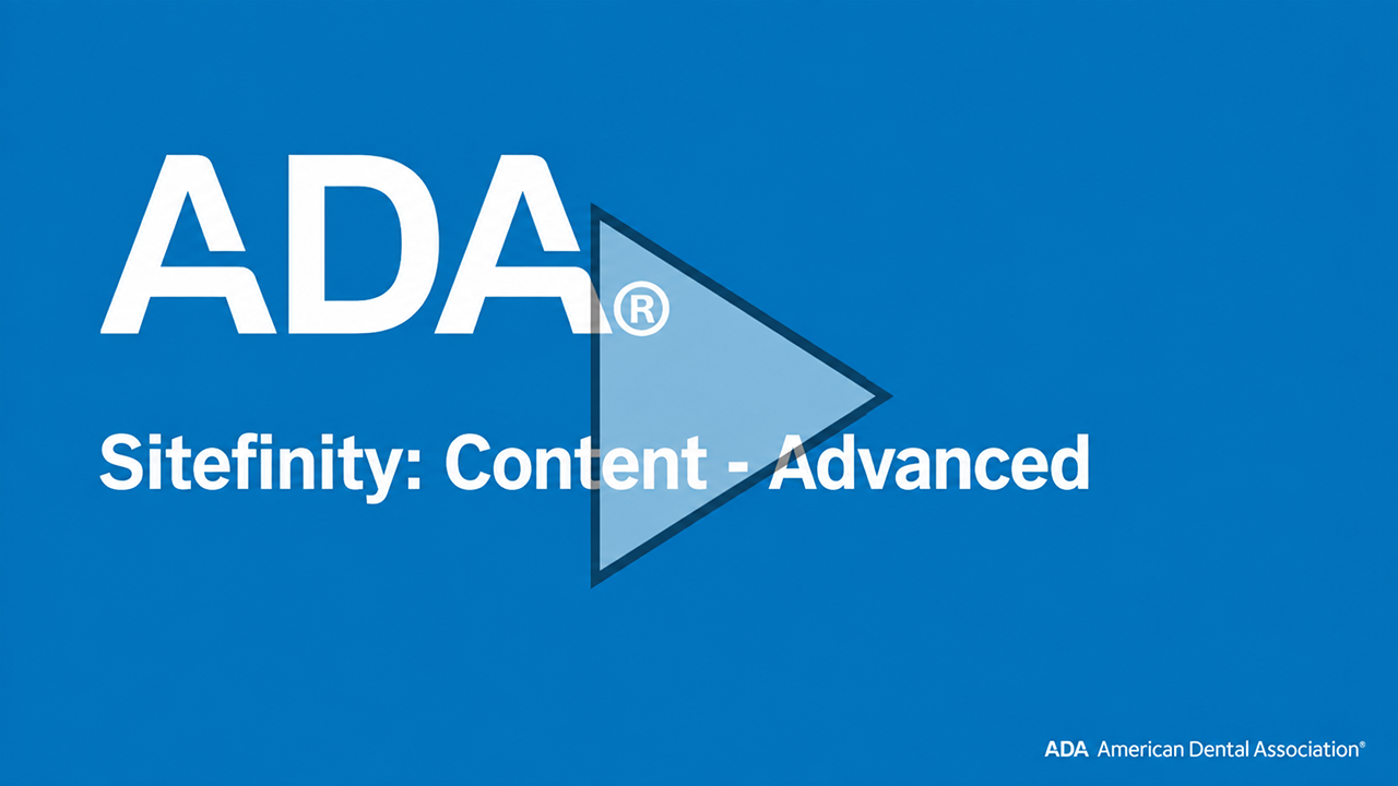 Video thumbnail: Advanced Content video