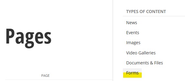 Select content-forms