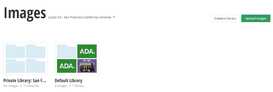 content images upload images