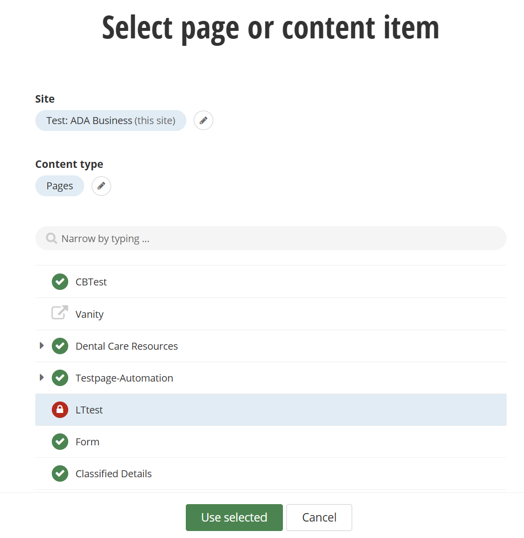 select-page-to-link